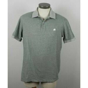 Banana Republic Polo Shirt Mens Large Golf Casual Knit Cotton Green Short Sleeve
